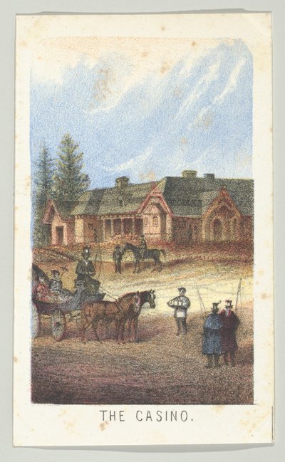 Casino, ze série, Pohledy v Central Parku, New York, část 3, 1864. od Louis Prang