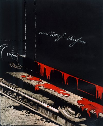 „Z Lutychu do Aix-la-Chapelle, 1914“ 1916 od Louis Raemaekers