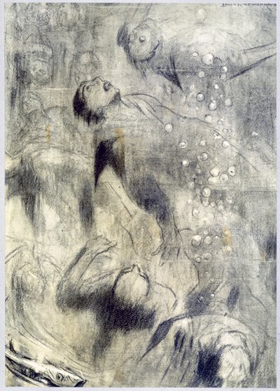 "Mořský důl", 1916 od Louis Raemaekers