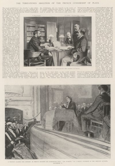 Hrozící zrušení francouzské cenzury her od Louis Remy Sabattier
