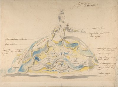 Slečna Marie-Jeanne Fesch Chevallier, . od Louis Rene Boquet