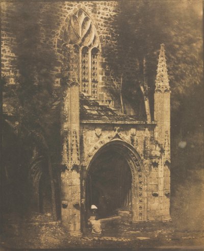 Fontána Notre-Dame v Saint-Brieuc, Bretaň, c. 1853. od Louis Rémy Robert