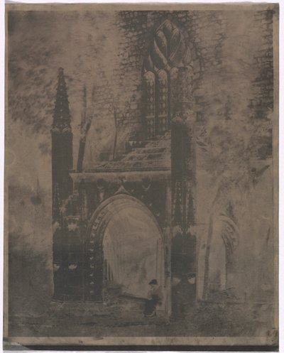Fontána Notre Dame v Saint-Brieuc, Bretaň, c. 1853. od Louis Rémy Robert