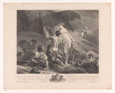 Venuše a Vulkán Les Forges de Vulcain (název na objektu) od Louis Simon Lempereur