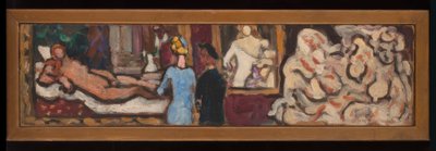 Studie k Tizianově Venuši z Urbina a k flóře, vytvořené během výstavy "Italské umění" v Petit Palais. od Louis Valtat