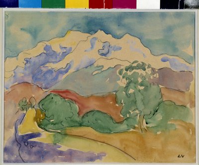 Hora Sainte Victoire (akvarel) od Louis Valtat