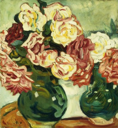 Dvě vázy s růžemi; Deux Vases de Roses od Louis Valtat
