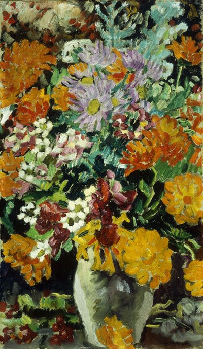 Váza s květinami; Vase de Fleurs, kolem roku 1930 (olej na plátně) od Louis Valtat