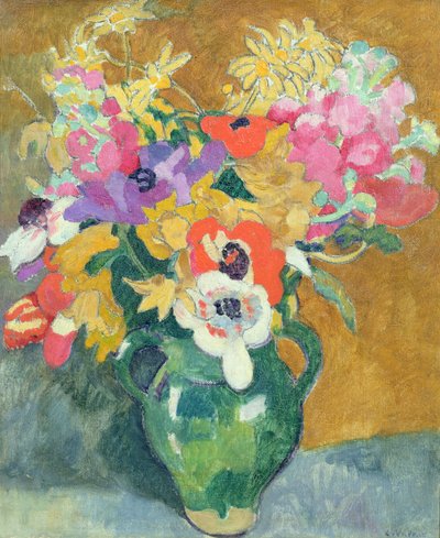 Váza s květinami, kolem roku 1925 (olej na plátně) od Louis Valtat