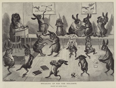 Rozchod na prázdniny od Louis Wain