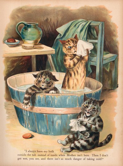 Louis Wain Cats (chromolitho) od Louis Wain
