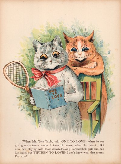 Louis Wain Cats (chromolitho) od Louis Wain