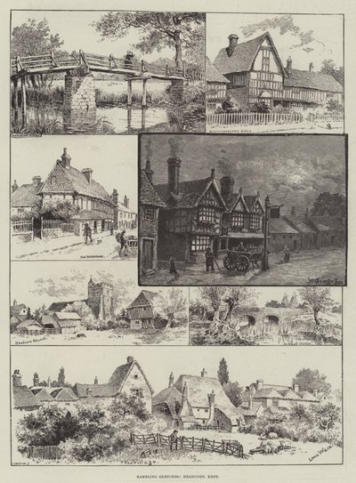 Rambling Sketches, Headcorn, Kent od Louis Wain