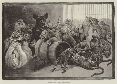 Šťastná rodina v Crystal Palace od Louis Wain