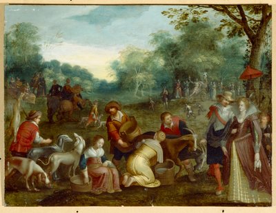 jaro (olej na plátně) od Louis de (circle of) Caullery