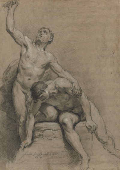 Dva mužské akty od Louis de Boullogne