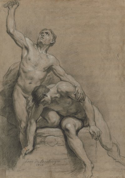 Dva mužské akty, 1710. od Louis de Boullogne