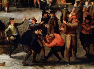 Detail karnevalu, začátek 17. století od Louis de Caullery