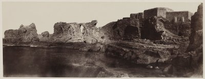 Kaalat el Athlit, Sýrie, Pohled z moře, 1859. od Louis de Clercq