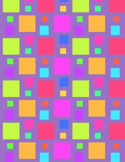Pestrobarevné čtverce, 2011 (digitální) od Louisa Hereford