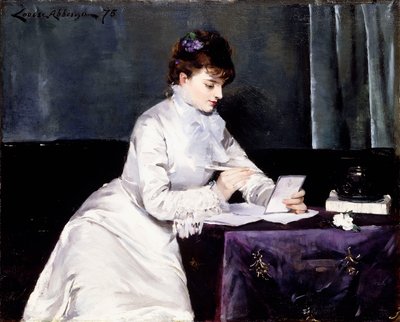 Portrét Madame Lucien Guitry, 1876 od Louise Abbéma
