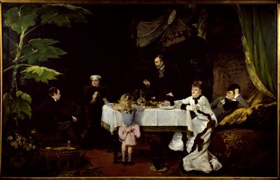 Snídaně ve skleníku Obraz Louise Abbemy (1858-1927) 1877 Ne. 1,94x3,08 m Pau, Muzeum výtvarných umění. od Louise Abbéma