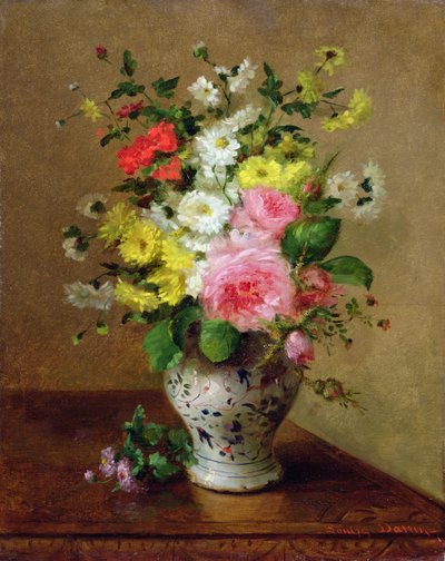 Zátiší s květinami ve váze, kolem roku 1866 od Louise Darru