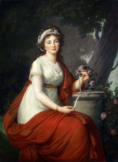 Portrét hraběnky Taťány Vasiljevny Jusupové, rozené von Engelhardt 1769-1841, 1797. od Elisabeth Louise Vigee-Lebrun