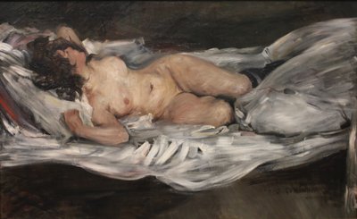 Ležící ženský akt od Lovis (1858 1925) Corinth