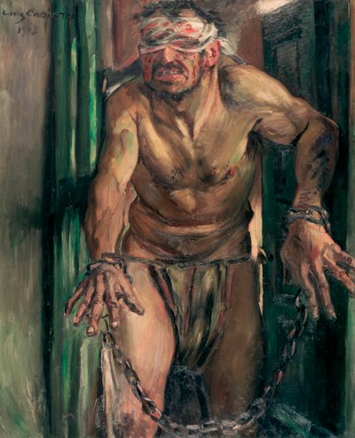 ""Samson aveugle"" (Oslepený Samson) obraz od Lovise Corinth (1858-1925) Rozměr 105x130 cm Olej na plátně 1912 Státní muzea, Berlín od Lovis  Corinth