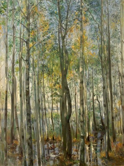 Les. Povodně na jezeře Starnberg od Lovis Corinth