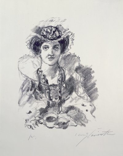 Anna Boleynová během turnaje od Lovis Corinth