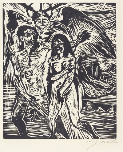 Expulsion from Paradise (The Expulsion from Paradise) od Lovis Corinth