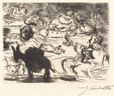 Gastmahl z Trimalchia: pl. V Banket Trimalchio: pl. V, 1919. od Lovis Corinth