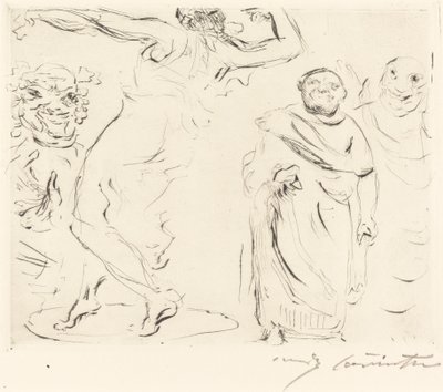 Gastmahl z Trimalchia: pl. XI (Trimalchiova hostina: pl. XI) od Lovis Corinth