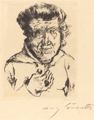 Umělcova tchýně od Lovis Corinth