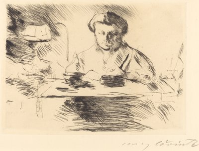 Die Gattin (manželka umělce) od Lovis Corinth
