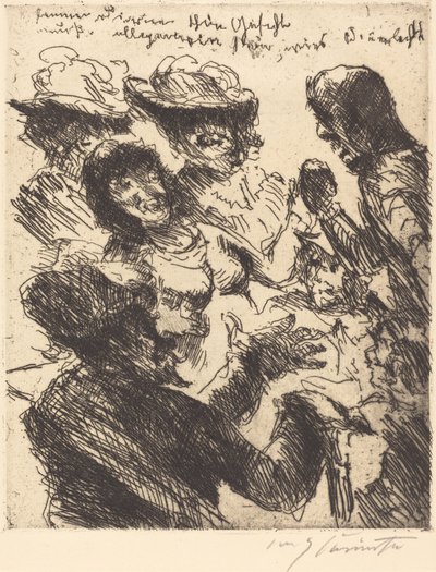 „Tvář hezké dívky je jako slunce“ od Lovis Corinth