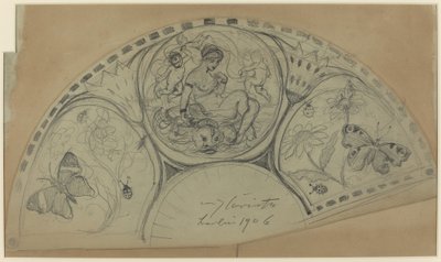Fan Design [recto], pravděpodobně 1906. od Lovis Corinth