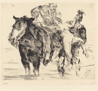 Znásilněná žena Znásilnění, 1920. od Lovis Corinth