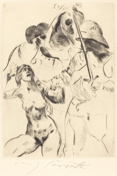 Únos ženy III (Únos III) od Lovis Corinth