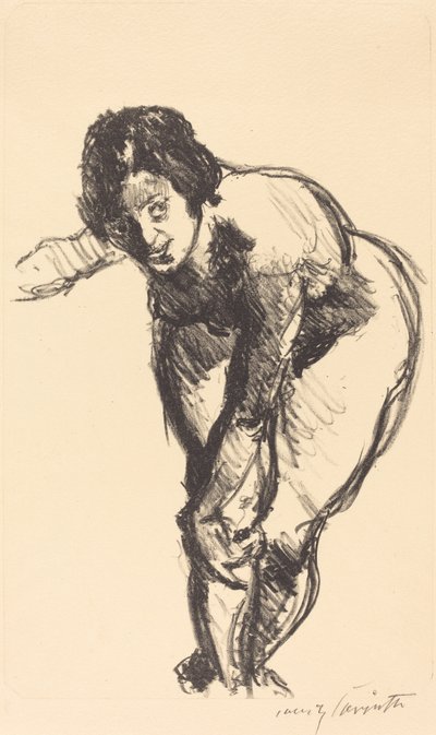 Nude ohýbání vpřed od Lovis Corinth