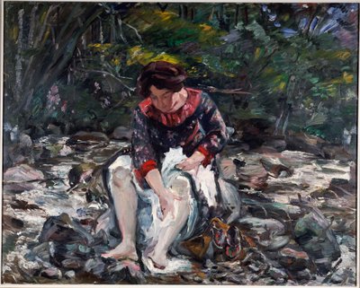 Dívka v potoce, 1913 od Lovis Corinth