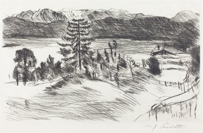 Grosse Walchenseelandschaft (krajina velkého Walchenského moře) od Lovis Corinth