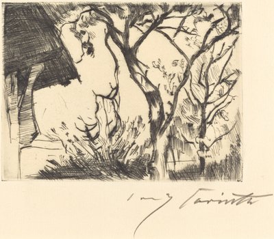 Hausecke roh domu, 1918. od Lovis Corinth