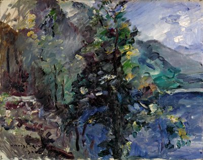 Jochberg u jezera Walchensee od Lovis Corinth