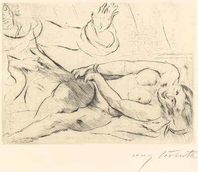 Josefa a Potifarova manželka II od Lovis Corinth