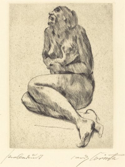 Krčící se ženský akt Krčící se ženský akt, 1914. od Lovis Corinth