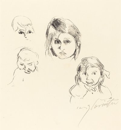 Kinderköpfe (hlavy dětí) od Lovis Corinth