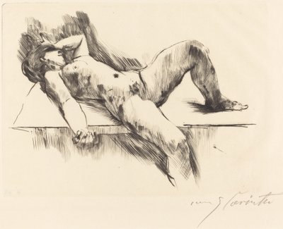 Ležící ženský akt III od Lovis Corinth